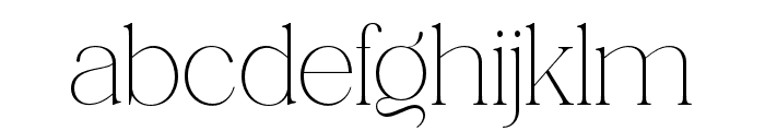 Piloner Thin Font LOWERCASE