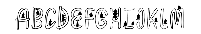 Pine Tree Font UPPERCASE