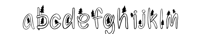 Pine Tree Font LOWERCASE