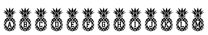 PineappleMonogram Font UPPERCASE