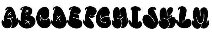 PineysRegular Font UPPERCASE