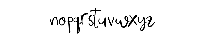 Pinglsy Font LOWERCASE