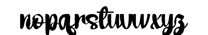 Pink Christmas Font LOWERCASE