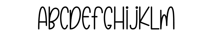 Pink March Font LOWERCASE