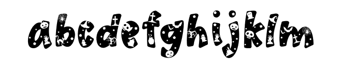 Pink Spooky Font LOWERCASE