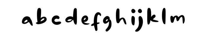 Pinkepeach-Regular Font LOWERCASE
