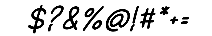 PinkyLava-Italic Font OTHER CHARS