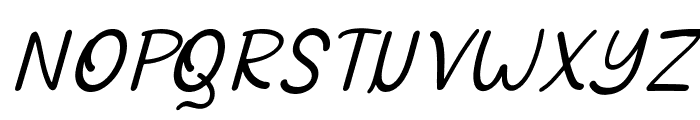 PinkyMuffin-Italic Font UPPERCASE