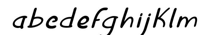 PinkyMuffin-Italic Font LOWERCASE