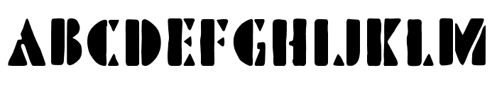 Pinmold Rough Regular Font UPPERCASE