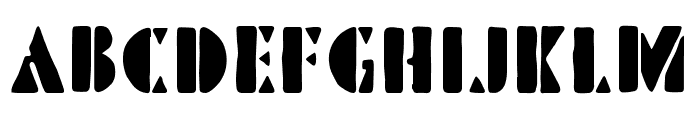 Pinmold Rough Regular Font LOWERCASE