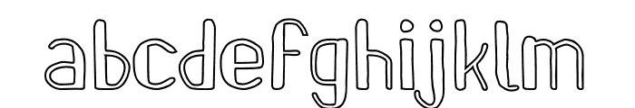 Pinon Outline Bold Font LOWERCASE