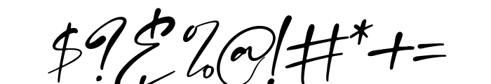 Pitchy Signature Italic Font OTHER CHARS