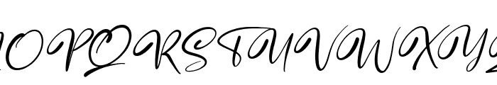 Pitchy Signature Italic Font UPPERCASE