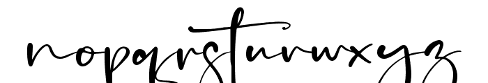 Pitchy Signature Font LOWERCASE