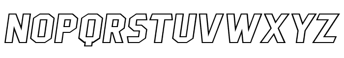 Pittsbrook Outline Italic Font LOWERCASE