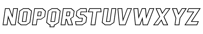 PittsbrookOutline-Italic Font LOWERCASE