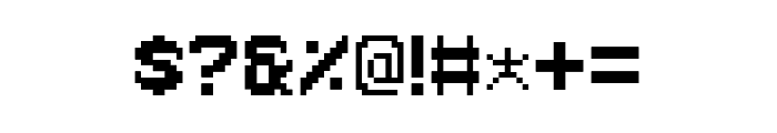 Pixeboy Font OTHER CHARS