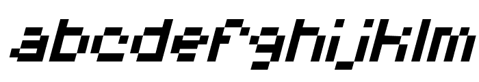Pixel Bots Italic Font LOWERCASE