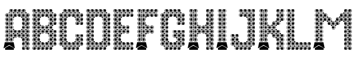 Pixel Chocolate Font UPPERCASE