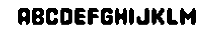 Pixel Game Font UPPERCASE