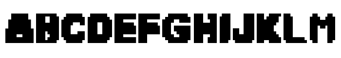 Pixel Guffaw Regular Font UPPERCASE