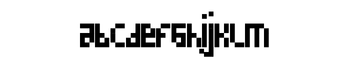 Pixel Retro Font LOWERCASE