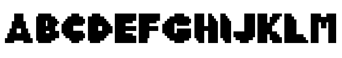 Pixel Snicker Regular Font UPPERCASE