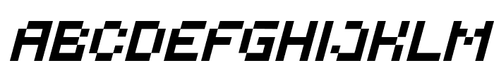 PixelBots-Italic Font UPPERCASE