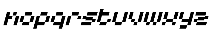 PixelBots-Italic Font LOWERCASE