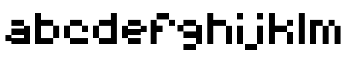 PixelBotsRegular Font LOWERCASE