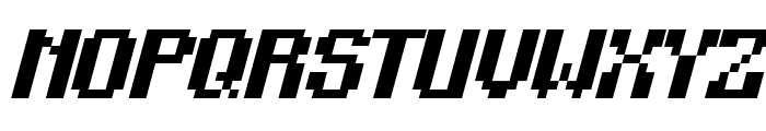 PixelKart-Italic Font UPPERCASE