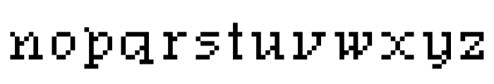 PixelPunk Font LOWERCASE