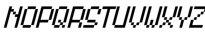 PixelStick-Italic Font UPPERCASE