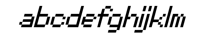 PixelStick-Italic Font LOWERCASE