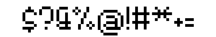 PixelStickRegular Font OTHER CHARS
