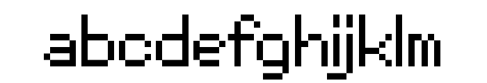 PixelStickRegular Font LOWERCASE