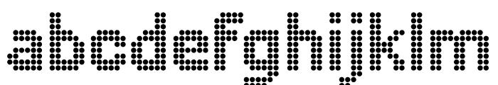 Pixelyze-Regular Font LOWERCASE
