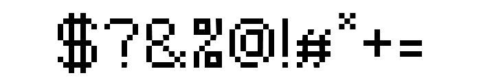 Pixidot mayhem  Regular pixel Font OTHER CHARS