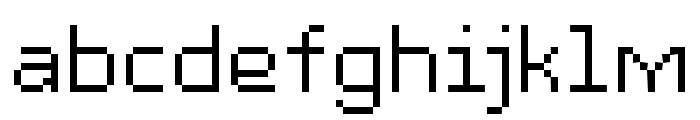 Pixidot mayhem  Regular pixel Font LOWERCASE