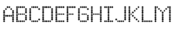 Pixidot mayhem dotted Regular Font UPPERCASE