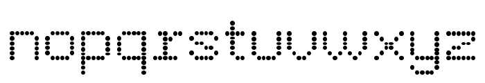 Pixidot mayhem dotted Regular Font LOWERCASE