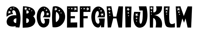 Place Stars Font UPPERCASE