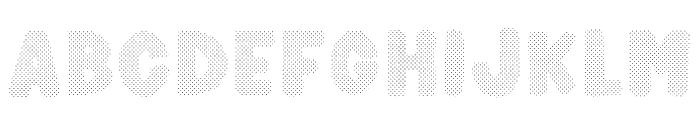Planet Hugger Halftone Only Font LOWERCASE