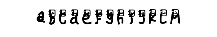 Plate Regular Font LOWERCASE