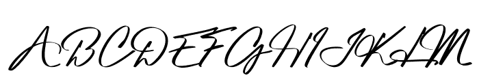Platinum Signature Font UPPERCASE