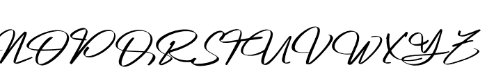 Platinum Signature Font UPPERCASE