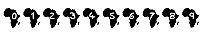 Play Africa Regular Font OTHER CHARS