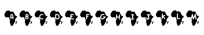 Play Africa Regular Font UPPERCASE