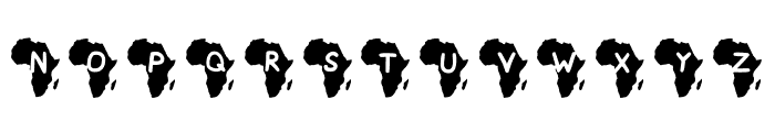 Play Africa Regular Font UPPERCASE